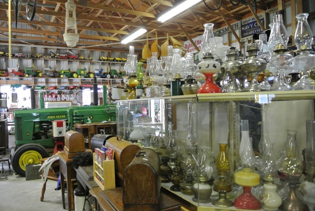 Huge selection of glass oil lamps and so much more.